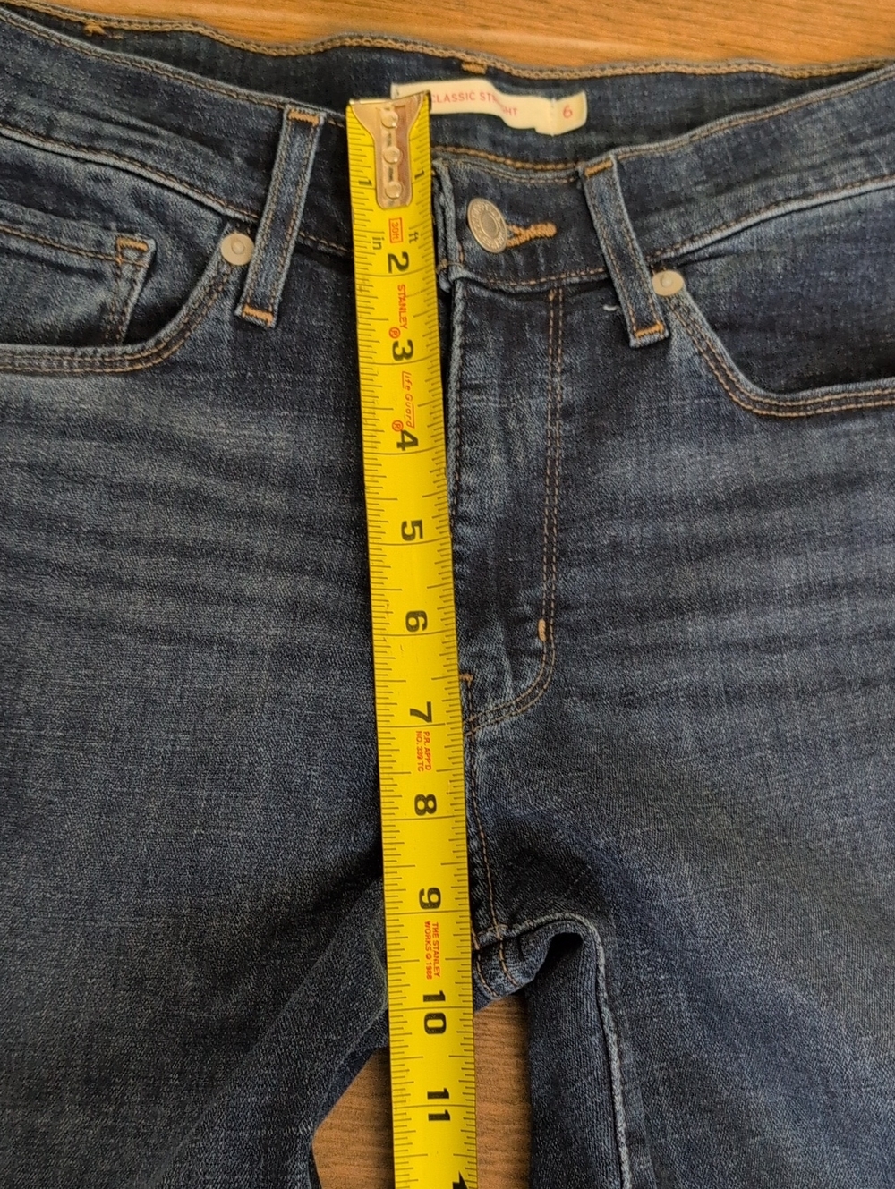 Levi's Classic Straight Dark Blue Women’s Straight Jeans Size 6 - Picture 8 of 8